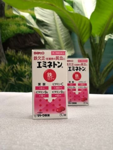 Viên uống bổ sắt Sato Emineton Nhật Bản