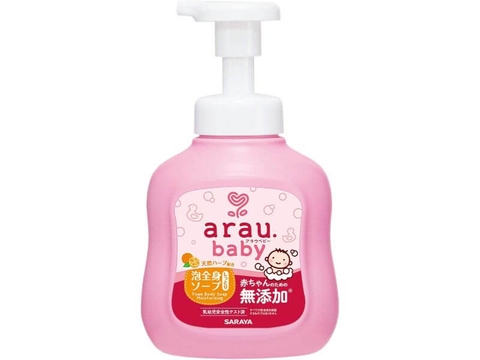 Sữa tắm gội toàn thân cho trẻ sơ sinh Arau. Baby - Nhật Bản