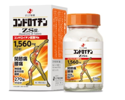 Viên uống bổ sung sụn khớp Chondroitin ZS 270 viên　ZS コンドロイチン 変形性関節症 1560mg