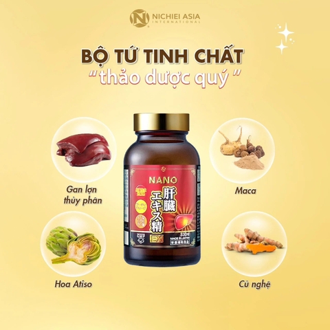 VIÊN BỔ GAN, GIẢI ĐỘC GAN  NICHIEI BUSSAN EX NANO