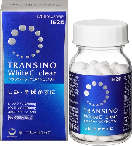 Viên Uống Trắng Da, Giảm Nám Transino White C Clear 120 viên