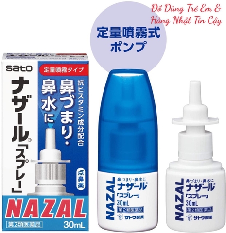 Lọ xịt mũi Sato Nazal 30ml Nhật Bản