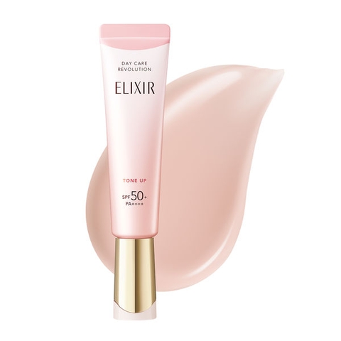 Kem chống nắng kiêm sữa dưỡng ban ngày  Elixir Day Care Revolution Tone Up SPF50+