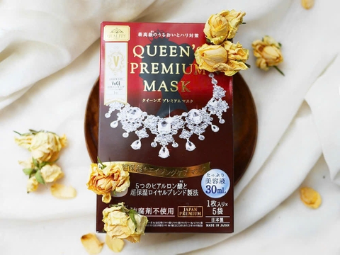 Mặt nạ cao cấp Queen's Premium - Siêu dưỡng ẩm và chăm sóc chống lão hóa