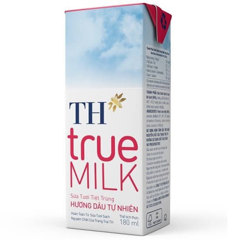 TH true milk vị dâu 180ml