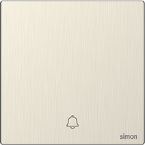 M7 Metal- Bộ công tắc chuông cửa (Satin Gold) Simon M7 666301M-2C