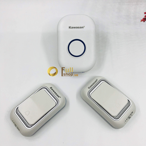 Chuông cửa không dây 2 nút nhấn 1 chuông báo kawasan DB668A-D66B