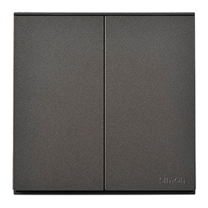 Công tắc đôi 1 chiều 16A Màu Xám Simon Series E6 721021-61
