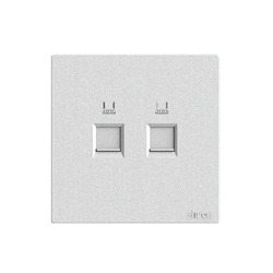 Bộ ổ cắm điện thoại + mạng Cat6e Simon S6 585229