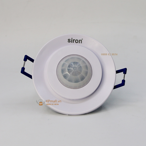 Công tắc cảm biến chuyển động hồng ngoại âm trần, cảm ứng phát hiện người di chuyển bật đèn Siron Sr-SS001