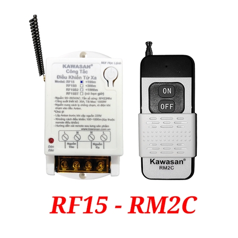 Công tắc điều khiển từ xa công suất cao RF15-RM2C