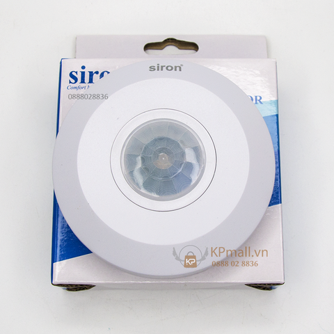 [Chính hãng] Công tắc cảm ứng hồng ngoại siêu mỏng lắp nổi trần Siron Sr-SS101