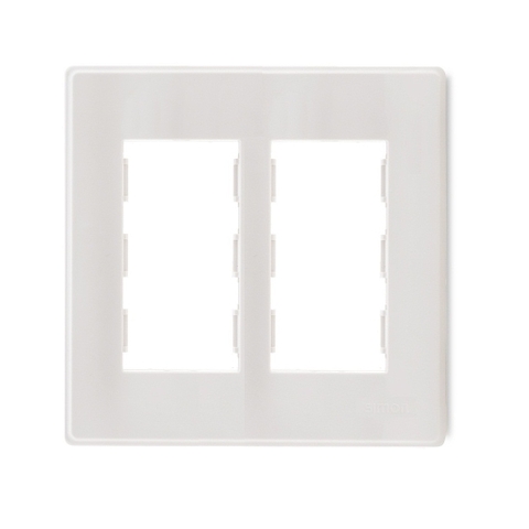 Khung mặt ổ điện 6 module S dọc Simon Series 51A H120R