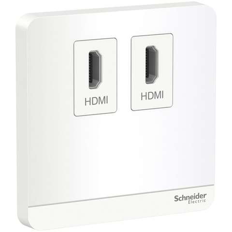 Bộ ổ cắm đôi HDMI đôi Schneider AvatarOn E8332HDHD_WE_G19