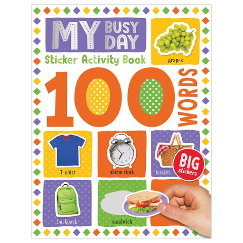 100 Words My Busy Day Sticker Activity Book