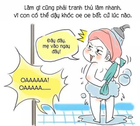 Dở khóc dở cười với nhật ký mẹ nuôi con mọn