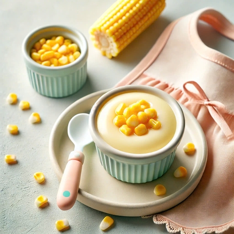 Hướng dẫn làm pudding ngô ngọt tại nhà cho bé