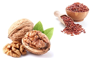 Combo sữa hạt Óc chó đỏ + Gạo lứt Queen Milk