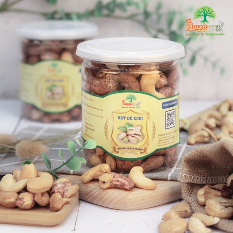 Hạt Điều Rang Muối Tách Vỏ Queen Milk