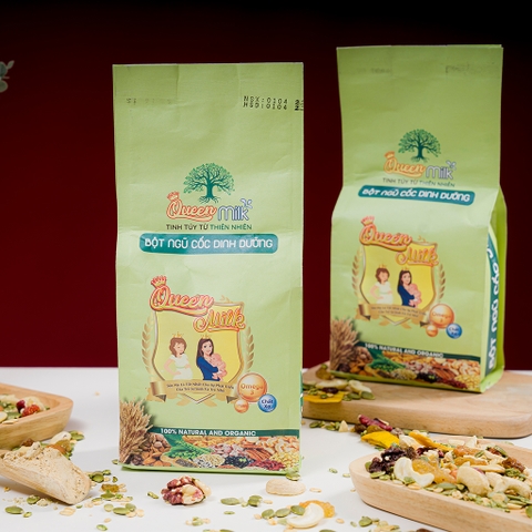 Ngũ cốc dinh dưỡng QUEEN MILK, ngũ cốc hỗn hợp 18 loại hạt dinh dưỡng [500gr]