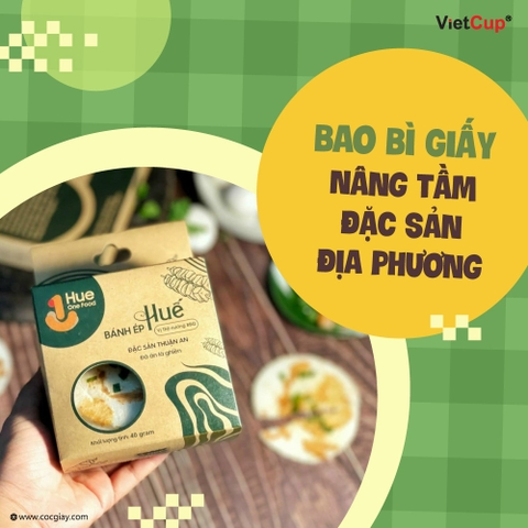 Bao bì giấy nâng tầm đặc sản địa phương!