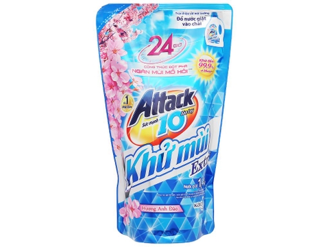 Nước giặt Attack khử mùi hương hoa anh đào 1.4kg