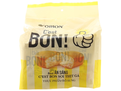 Bánh ăn sáng sợi thịt gà Orion C'est Bon 255g