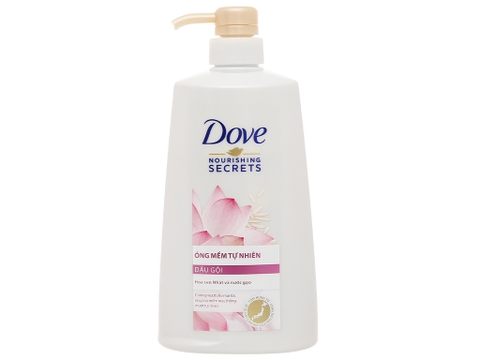 Dầu gội Dove óng mềm tự nhiên 640g (621ml)