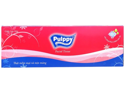Khăn giấy lụa Pulppy 2 lớp 180 tờ