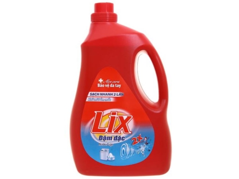 Nước giặt Lix đậm đặc sạch nhanh gấp 2 lần can 3.6kg (3.46l)