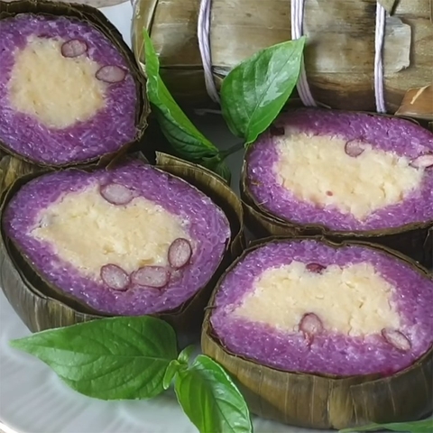 Nhận đặt bánh tét TPHCM: Bánh tét lá cẩm thơm lừng hương vị miền Tây