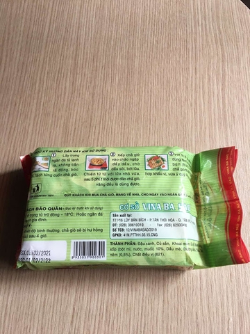 Chả giò xốp chay Vina Ba Sao 500g