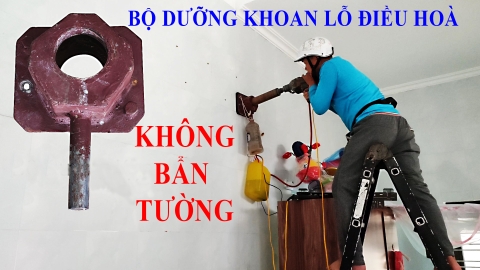 Bộ dưỡng khoan rút lõi lỗ điều hòa cực đơn giản