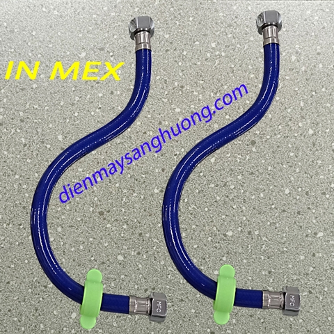 Dây Dẫn Nước Bình Tắm Nóng Lạnh IN.MEX - Dài 40 cm (màu xanh)