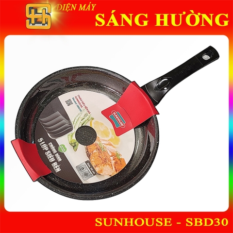 Chảo Nhôm Chống Dính Vân Đá 30cm Sunhouse SBD30