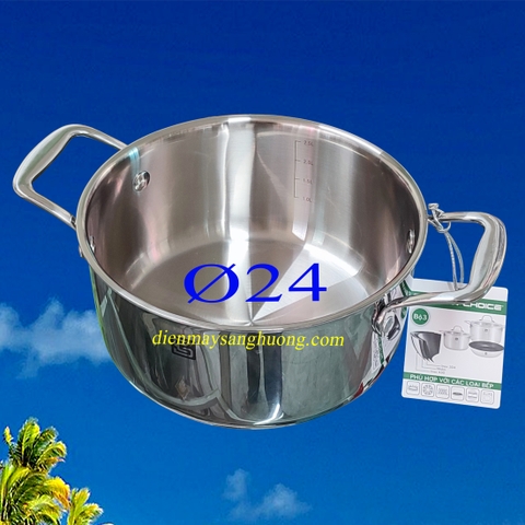 Bộ Nồi inox Liền Khối Cao Cấp Smart Choice BN003