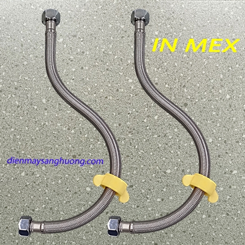 Dây Cấp Bình Nóng Lạnh IN.MEX - Dài 40 cm inox 304