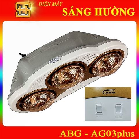 Máy Sưởi Phòng Tắm ABGeco 3 Bóng AG03