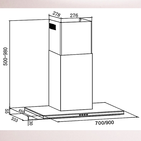 Máy Hút Mùi Eurosun EH-70AF75