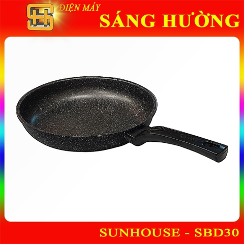 Chảo Nhôm Chống Dính Vân Đá 30cm Sunhouse SBD30