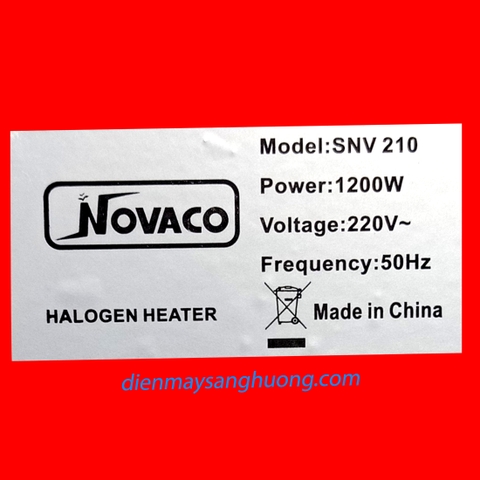 Đèn Sưởi Halogen 3 Bóng NOVACO - SNV 210