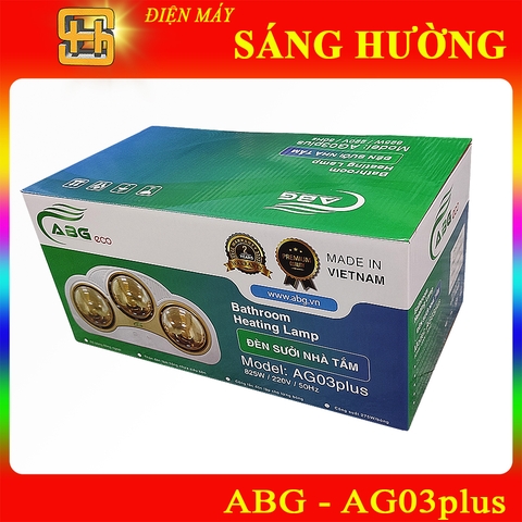 Máy Sưởi Phòng Tắm ABGeco 3 Bóng AG03