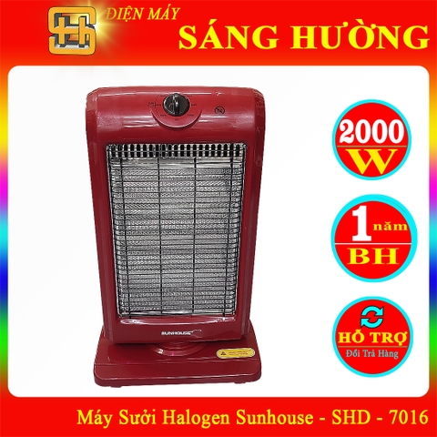 Máy Sưởi Halogen Sunhouse 3 Bóng - SHD - 7016