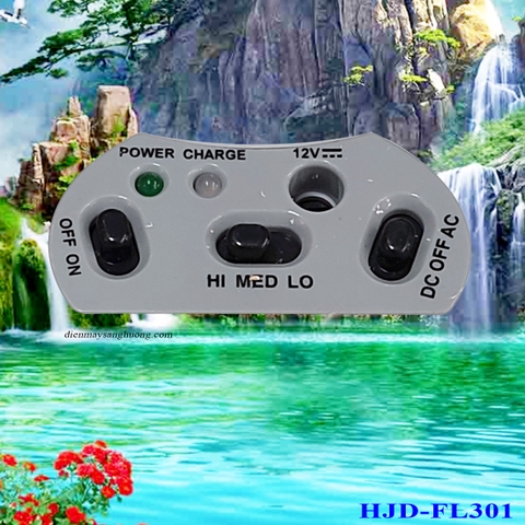 Quạt Sạc HONJIANDA - HJD-FL301<2 Bình>