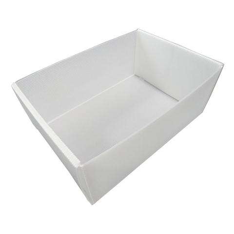 Hộp Nhựa Danpla Không Nắp Trắng