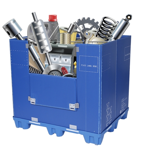 Thùng Nhựa PP Chứa Đồ Tái Chế Trong Sản Xuất