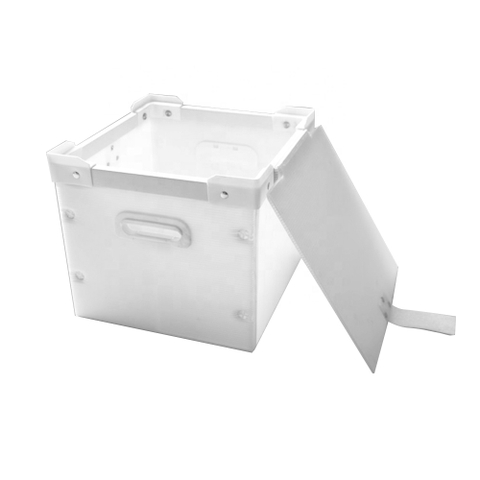 Thùng Danpla Có Nắp Màu Trắng