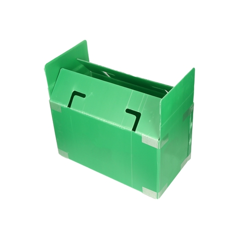 Thùng Nhựa Danpla Gấp Gọn Màu Xanh Lá Cây