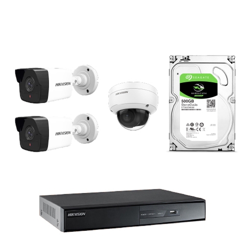 Trọn Bộ 3 Camera IP Giám Sát 2.0M Hikvision