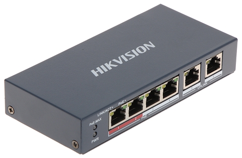 Switch Poe 6 port 2 cổng Uplink DS-3E0106P-E/M